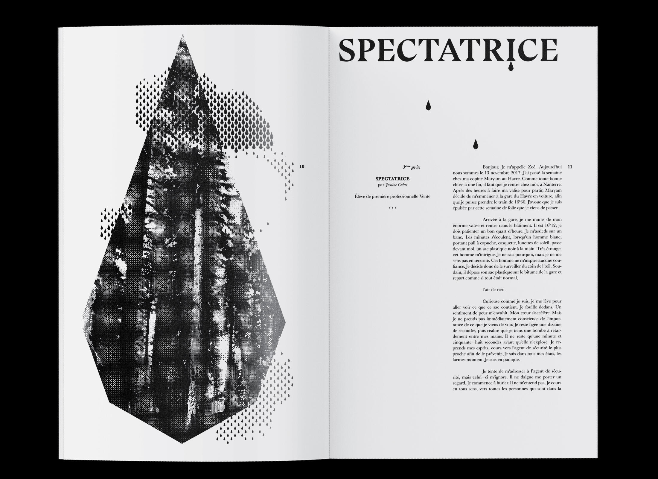 Nouvelles Fantastiques 3 Double page de la mise en page des Nouvelles Fantastiques.