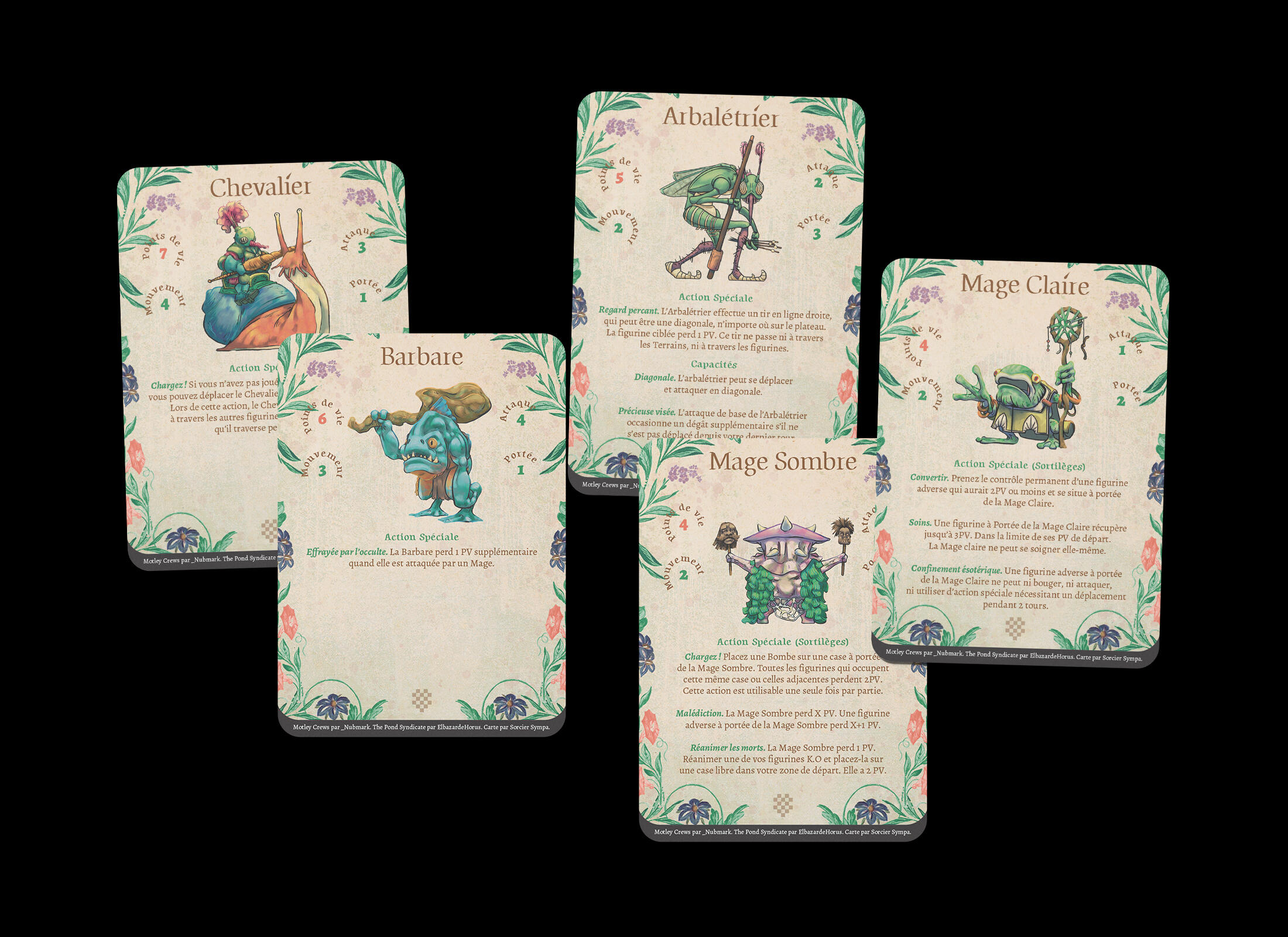 Motley Crews FR 2 5 cartes du jeu Motley Crews